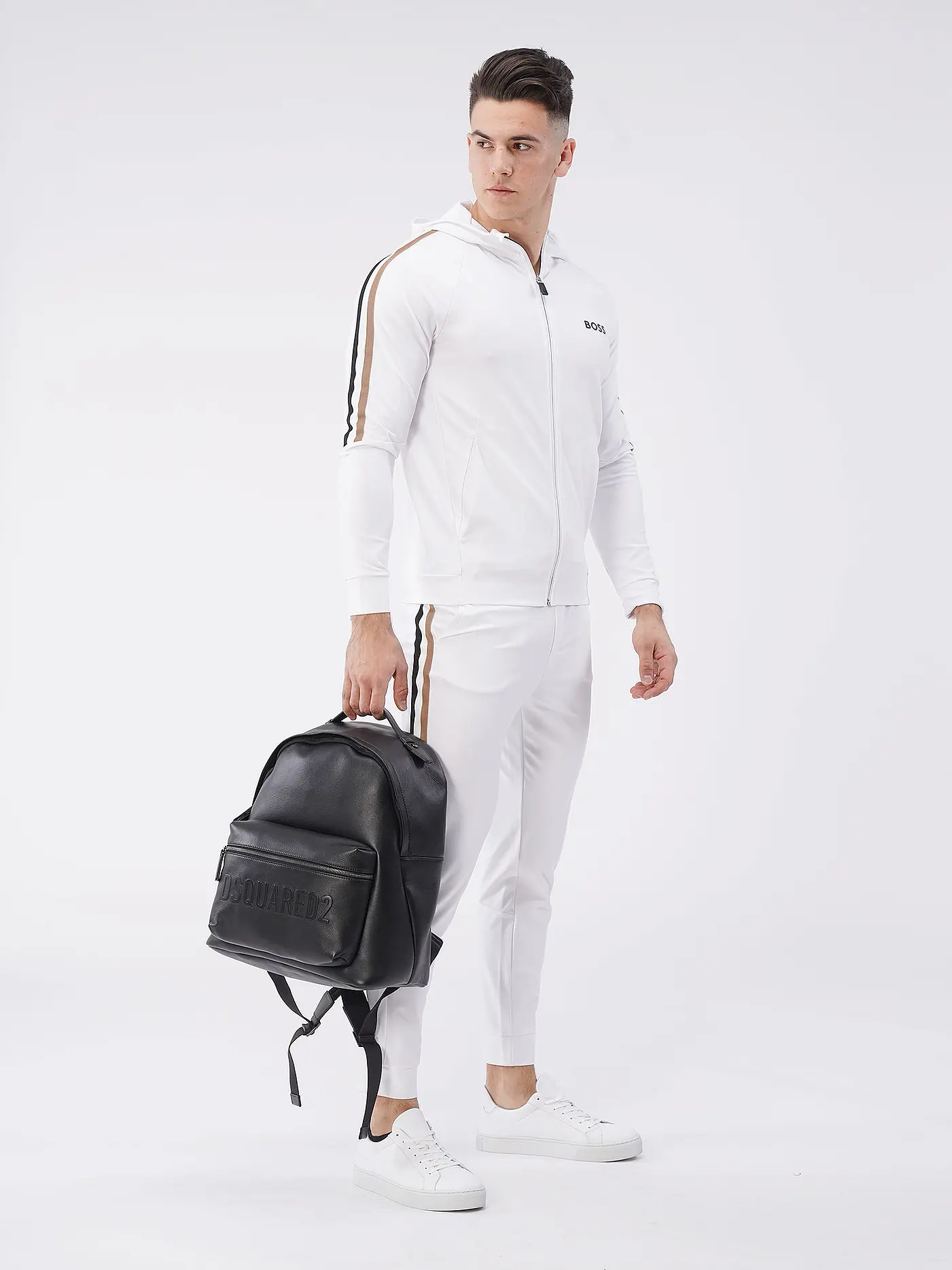 BOSS | Sweatjacke SICON | weiss